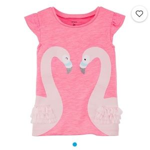 Carter’s Flamingo Flutter Jersey Tee, Size 3T